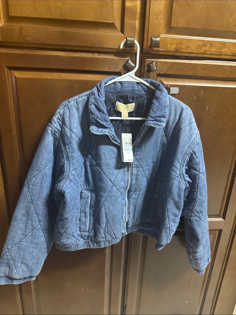 Michael Kors Denim Blue Jacket - Casual Zip Front Brand New with tag